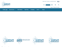 Tablet Screenshot of mdcvacuum.com